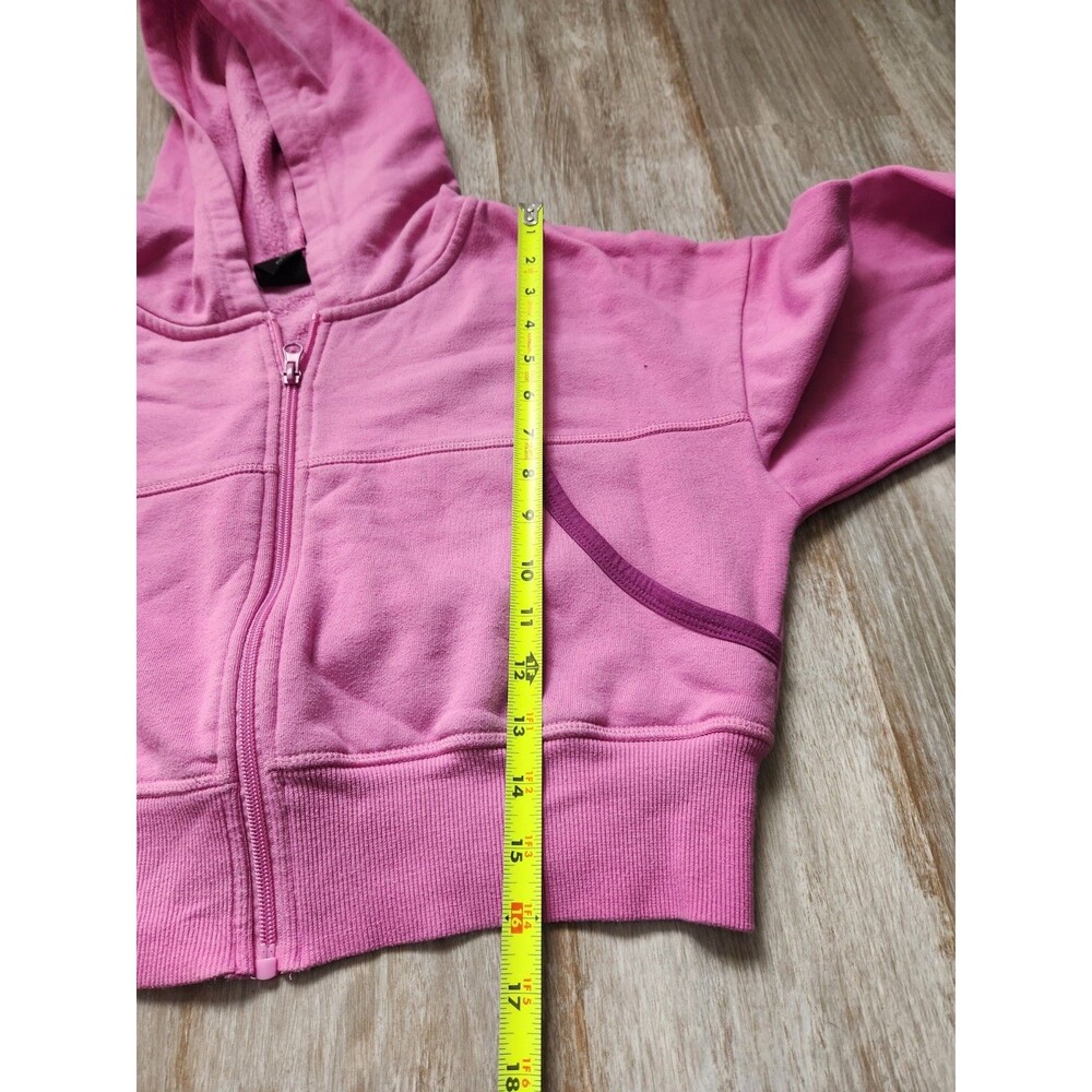 Pacsun Purple Cropped Zip Up Hoodie Drop Shoulder Fleece Sweatshirt Sz M GUC - Picture 7 of 8